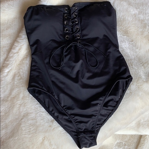 Seek The Label strapless bodysuit lace up swim hot - Picture 3 of 8
